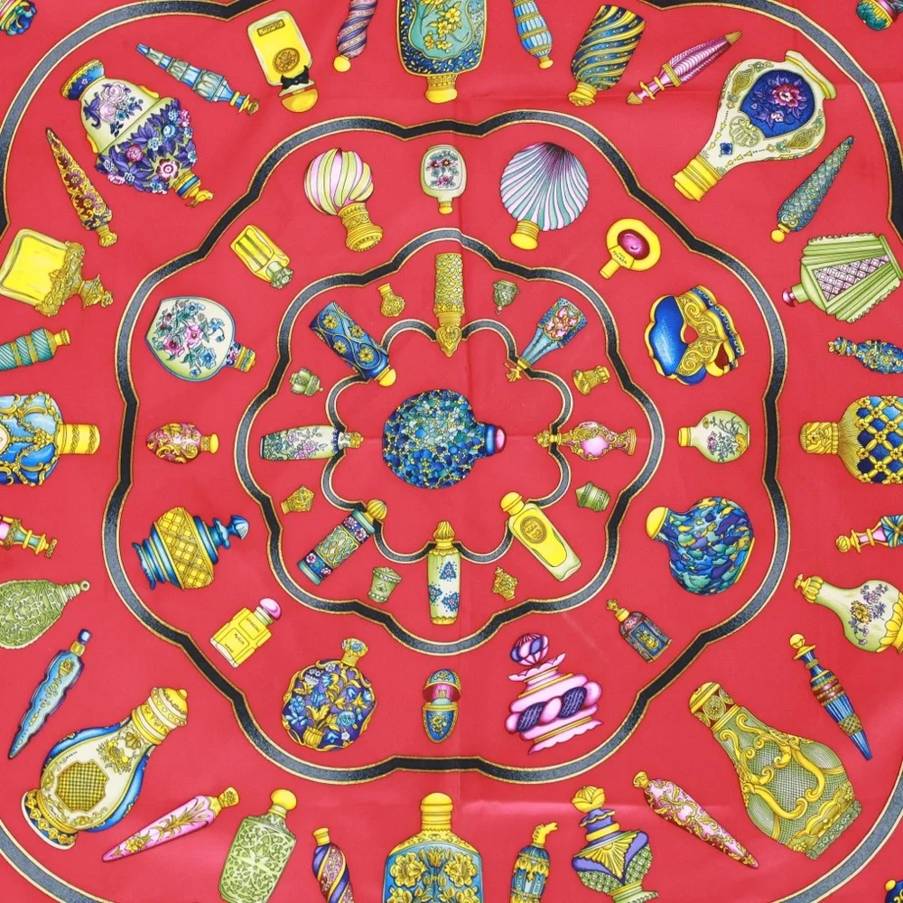 Hermès Pourvu Qu’on Ait l’Ivresse Silk Scarf Hand Rolled Edges 35”x35” Luxury - Picture 4 of 8